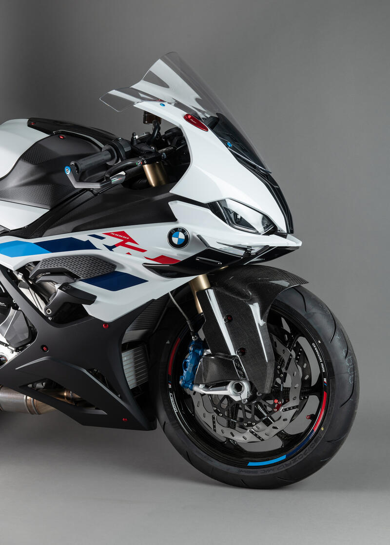 Lightech Parafango Anteriore Con Prese D'Aria Per Raffredamento Pinze Freni Carbonio Lucido per BMW S1000R 21-24-RR 19-25