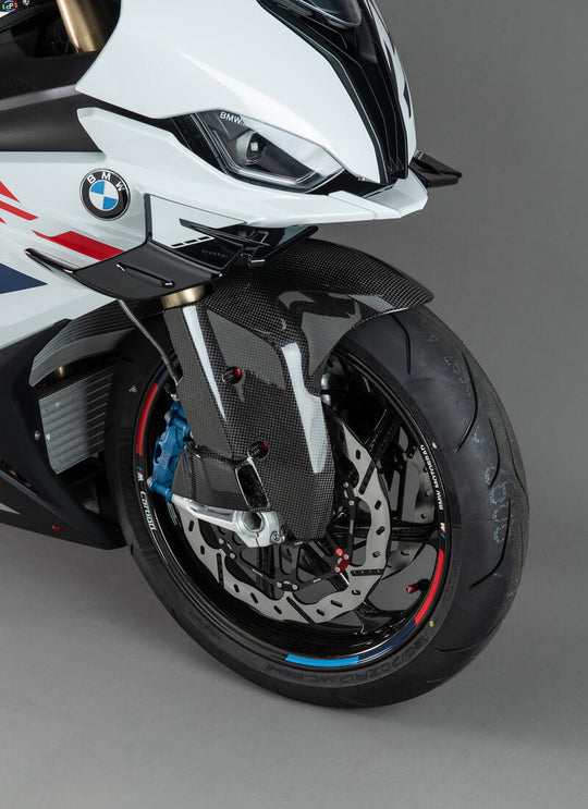 Lightech Parafango Anteriore Con Prese D'Aria Per Raffredamento Pinze Freni Carbonio Lucido per BMW S1000R 21-24-RR 19-25