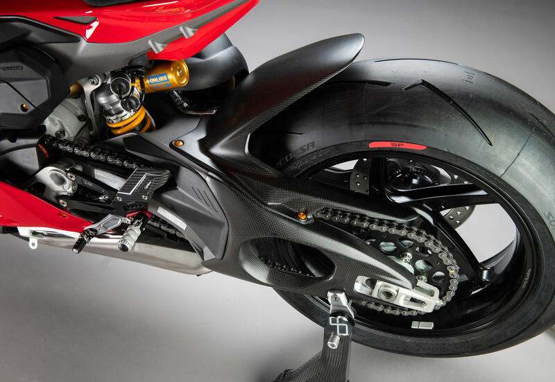 Lightech Parafango Post. In Carbonio - Opaco per Ducati V4-V4 S 2025