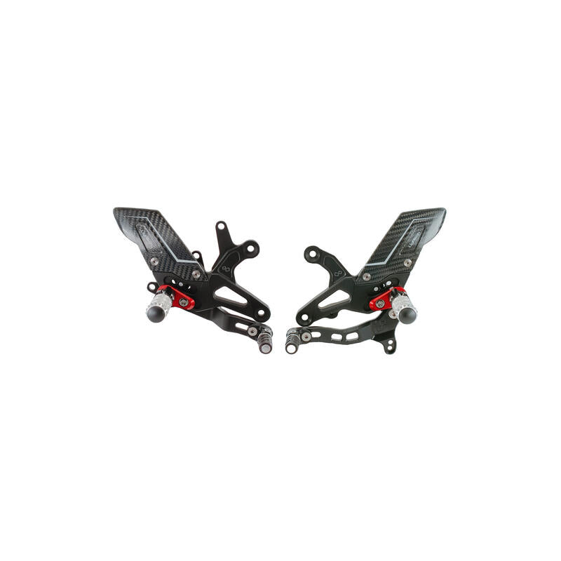 Lightech Pedane Regolabili R Version , Cambio Rovescio per Kawasaki ZX6R-636 2005-2024