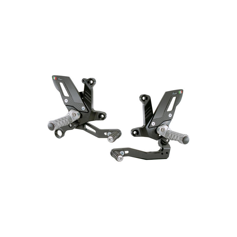Lightech Pedane Regolabili con Poggia piedi Fissi per Ktm Super Duke 1290 R 1390 R - 2020- 2025