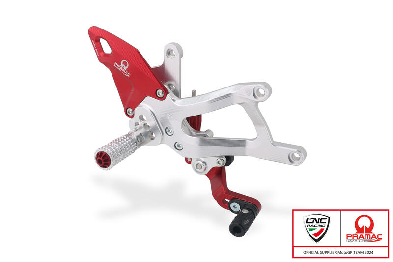 CNC RACING Pedane regolabili Ducati Panigale V4 - Pramac Racing Limited Edition