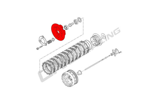 CNC RACING Piattello Spingidisco Frizioni ad olio Ducati con cuscinetto Panigale Streetfighter Multistrada Diavel V4