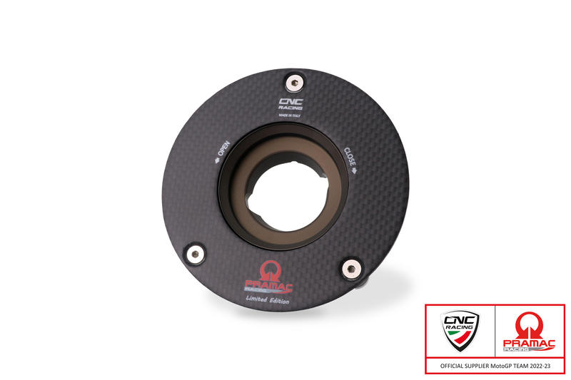 CNC RACING Tappo serbatoio carburante - flangia CARBON FIBER PRAMAC RACING LIMITED EDITION