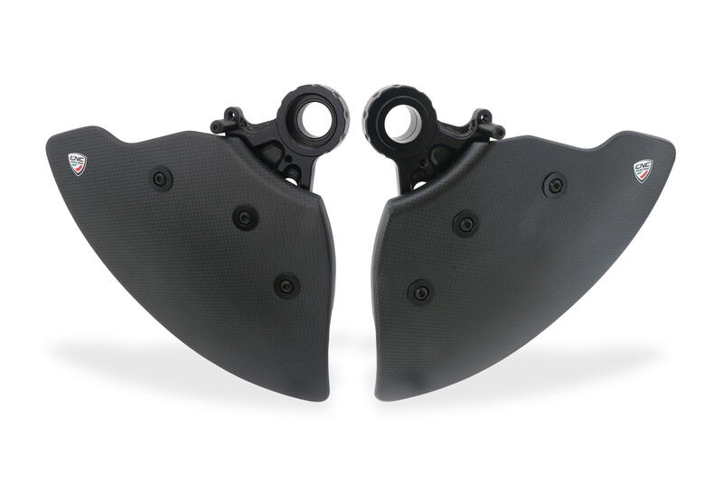 CNC RACING GP DUCTS EVO - Sistema Raffreddamento Impianto Frenante - Carbonio Lucido