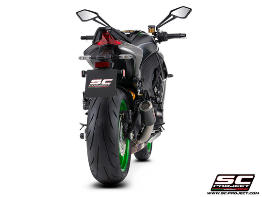 Terminali di scarico SC-Project CR-T carbonio, con rete parasassi per kawasaki Z1100 / Z1100 SE 2026> (Copia) (Copia)