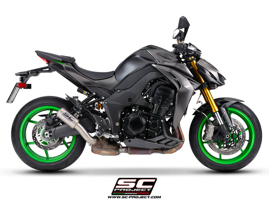 Terminali di scarico SC-Project CR-T titanio con rete parasassi  per kawasaki Z1100 / Z1100 SE 2026>