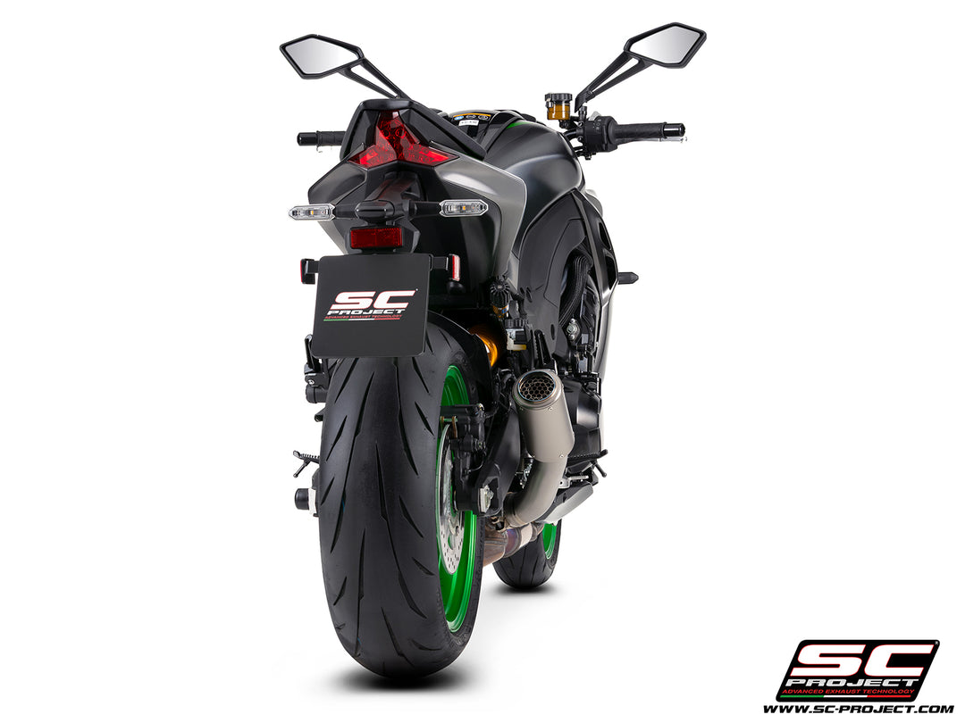 Terminali di scarico SC-Project CR-T titanio con rete parasassi  per kawasaki Z1100 / Z1100 SE 2026>