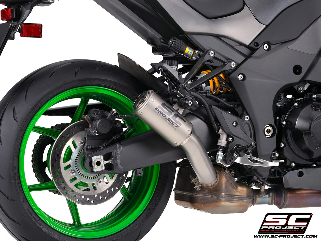 Terminali di scarico SC-Project CR-T titanio con rete parasassi  per kawasaki Z1100 / Z1100 SE 2026>