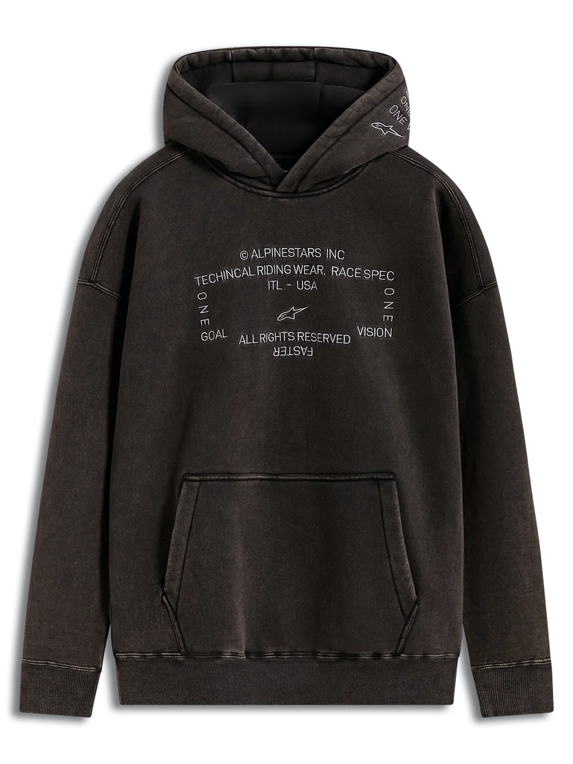 Felpa Alpinestars Con Cappuccio Infinite Washed Oversized