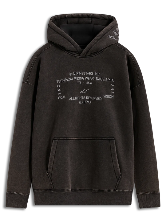 Felpa Alpinestars Con Cappuccio Infinite Washed Oversized