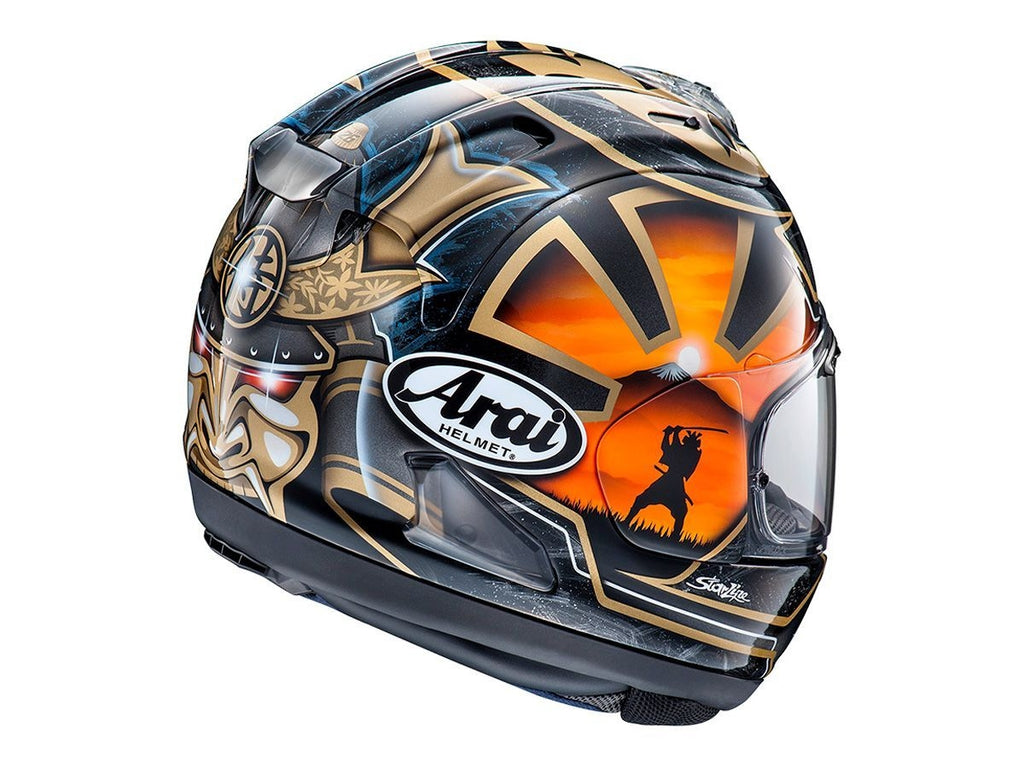 Casco Arai Rx-7 Dani Pedrosa Gold Spirit in fibra Oro