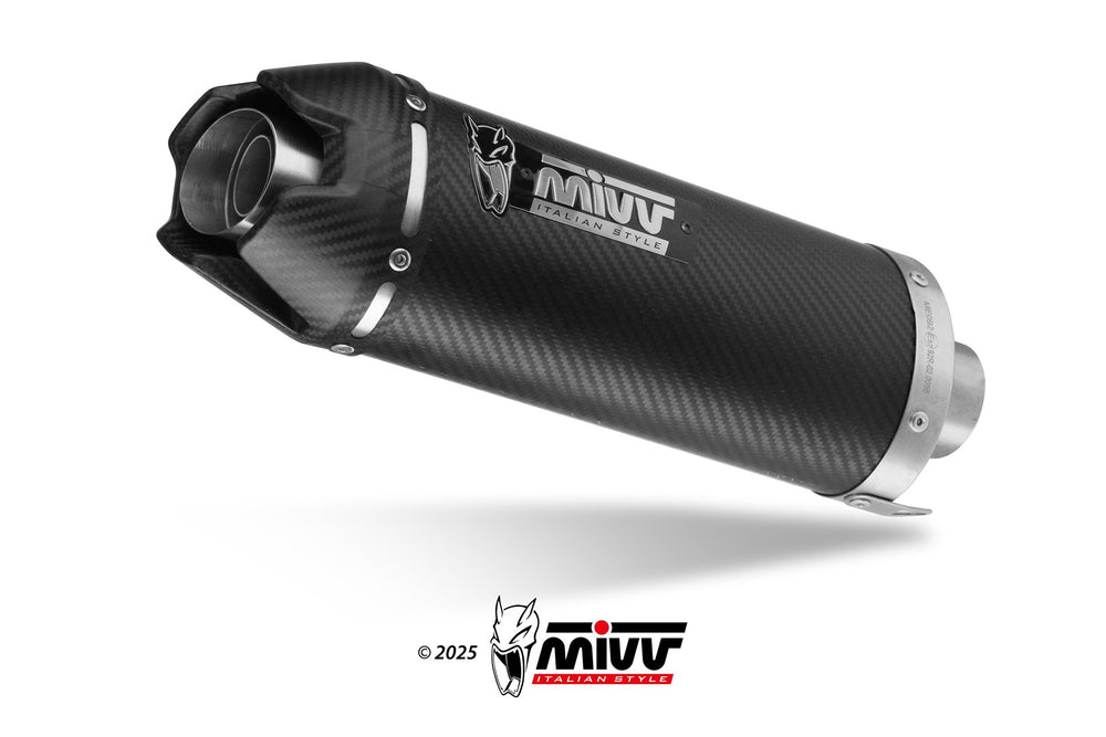 Impianto di scarico Mivv AK-1 INOX nero Omologato per Yamaha MT 09 - 09 SP 2024>