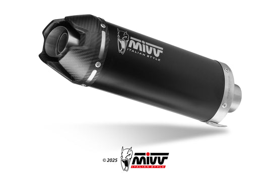 Impianto di scarico Mivv AK-1 INOX nero Omologato per Yamaha MT 09 - 09 SP 2024>