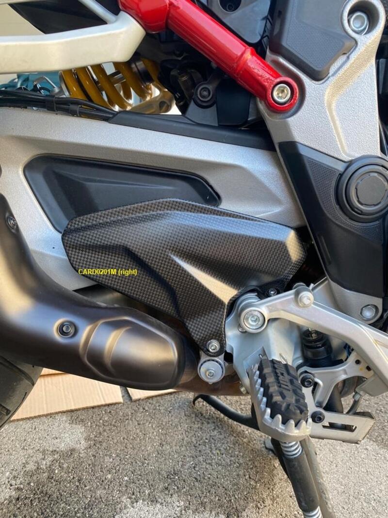 Lightech Paratacchi Dx/Sx Carbonio Opaco per Ducati Multistrada V4 Pikes Peak - V4 - 2021 - 2024