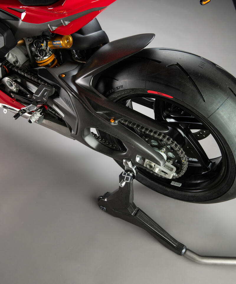 Lightech Parafango Post. In Carbonio - Opaco per Ducati V4-V4 S 2025