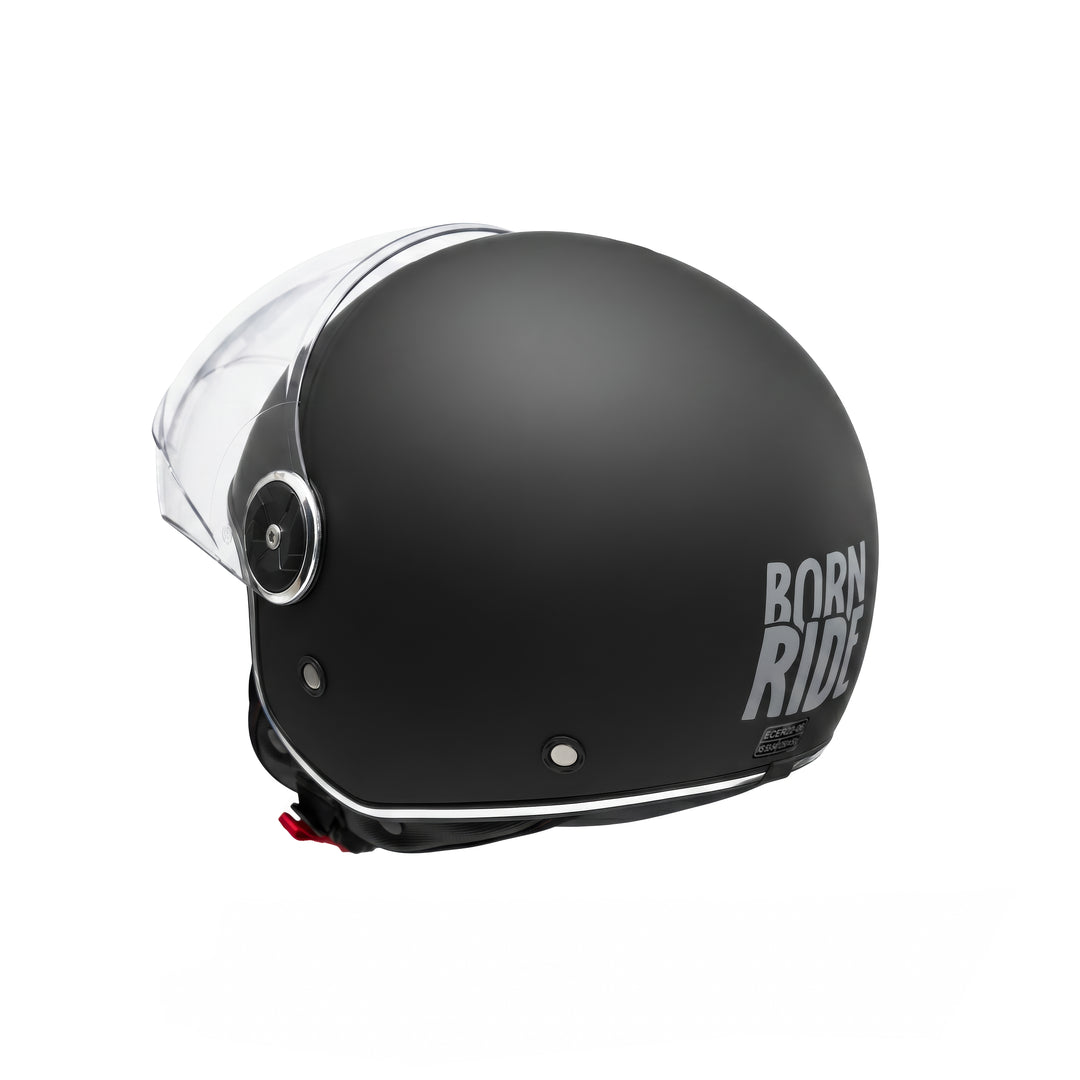 Casco Jet Born Ride Doppia Visiera