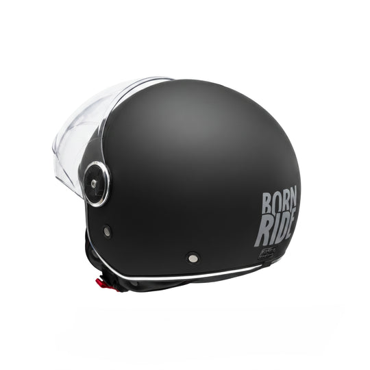 Casco Jet Born Ride Doppia Visiera