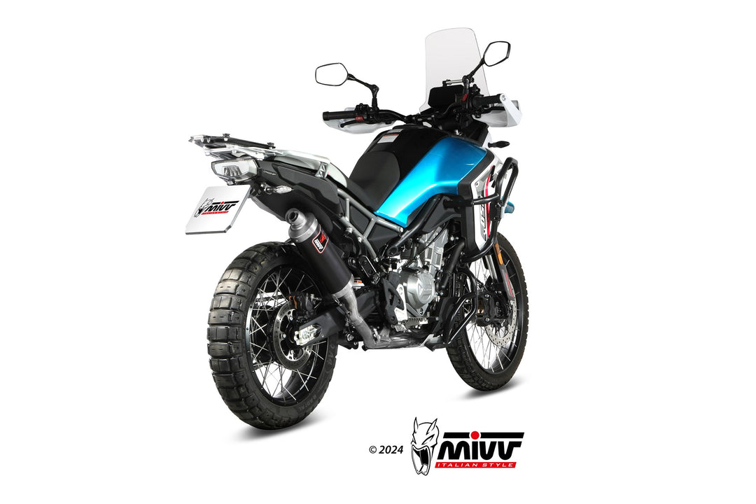 Terminale di scarico Mivv DAKAR INOX NERO per CF MOTO 450 2025 omologato