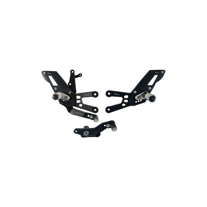 Lightech Pedane Regolabili con Poggia piedi Fissi per Honda CBR600 2023-2025