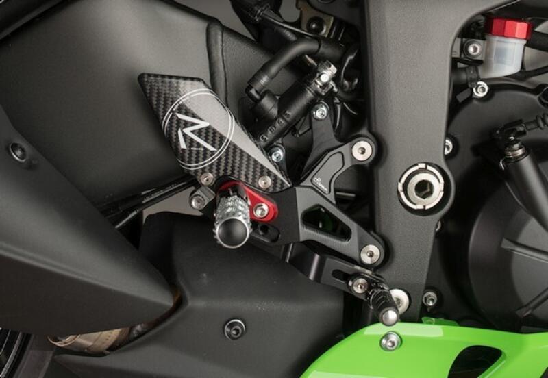 Lightech Pedane Regolabili R Version , Cambio Diritto per Kawasaki ZX6R-636 2005-2024