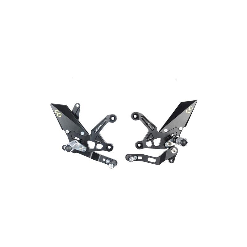 Lightech Pedane Regolabili Con Poggia Piedi Fissi per Kawasaki Z900 2017-2024