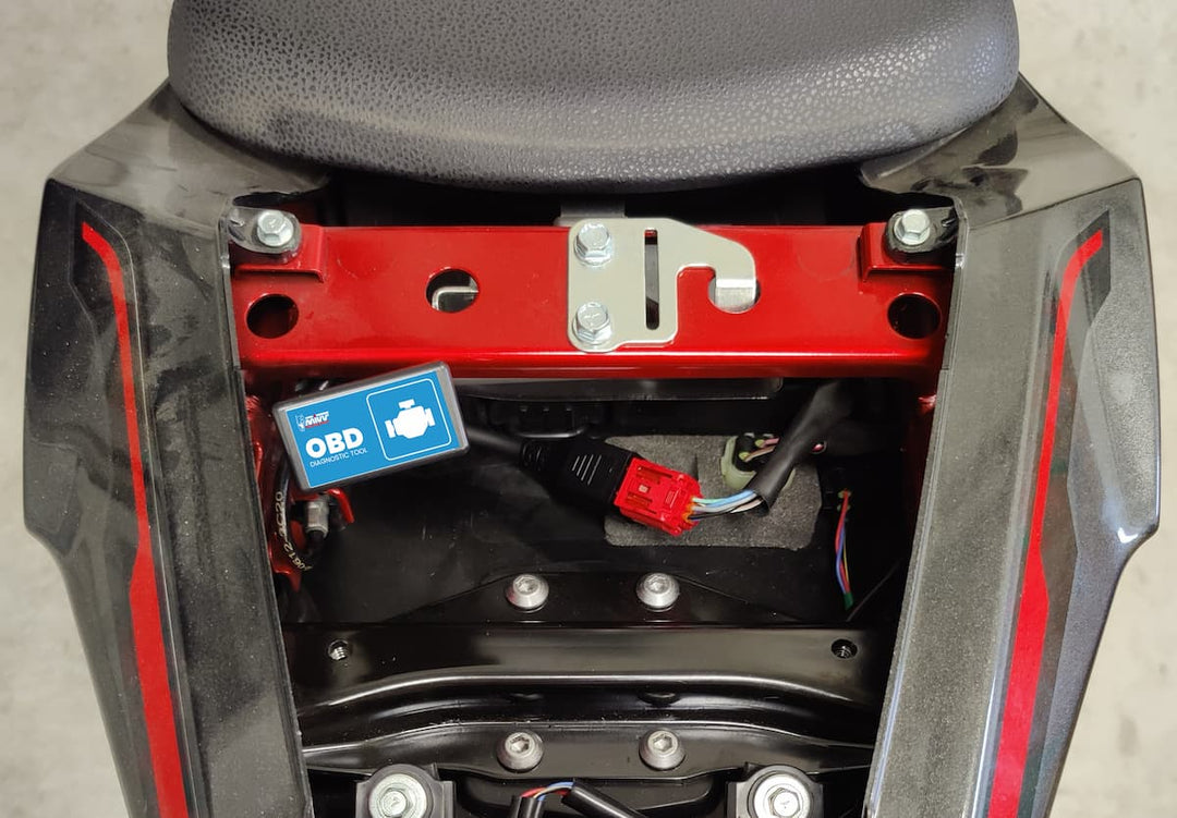 SWITCH-OFF KEY dispositivo plug and play di auto-diagnosi (OBD) per moto Euro5+.