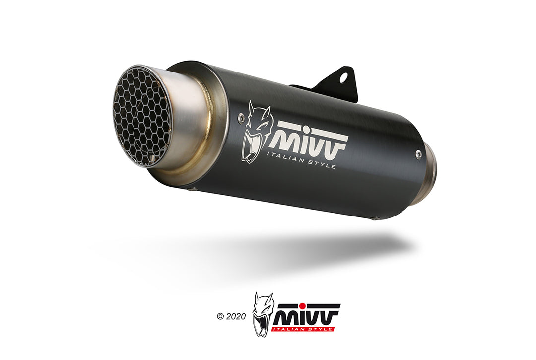 Impianto di scarico completo Mivv GP PRO INOX Nero Omologato