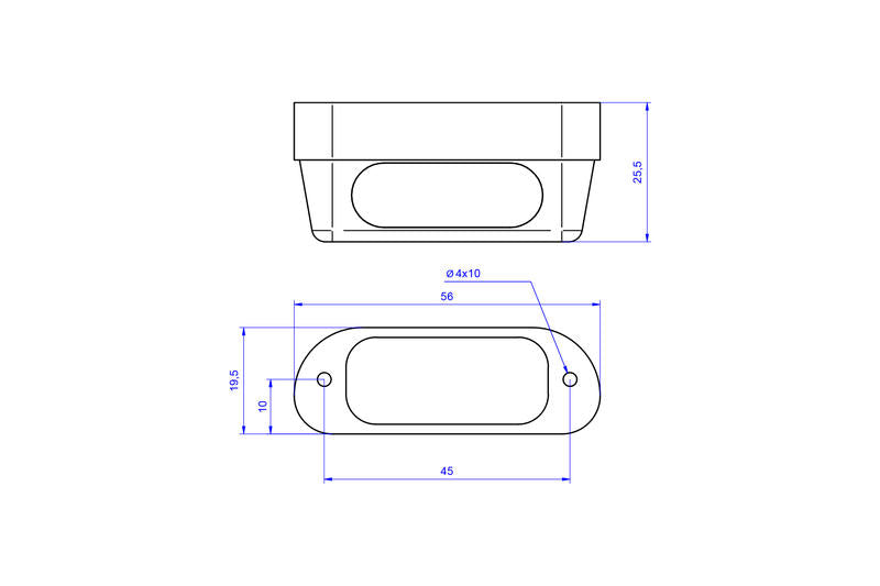 CNC RACING Luce targa led PRO in alluminio