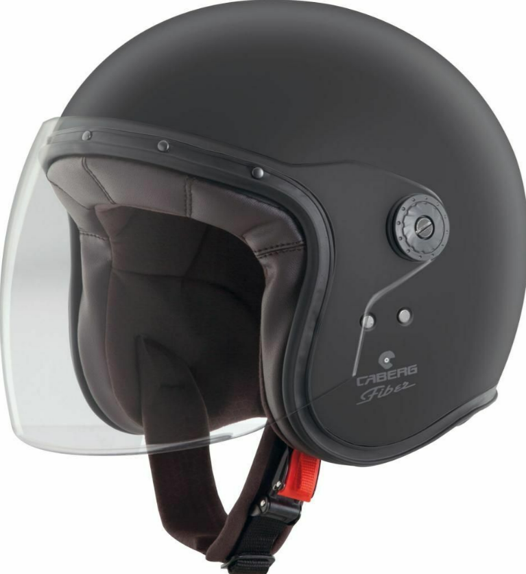 Casco Caberg Jet Retrò Freeride Nero opaco