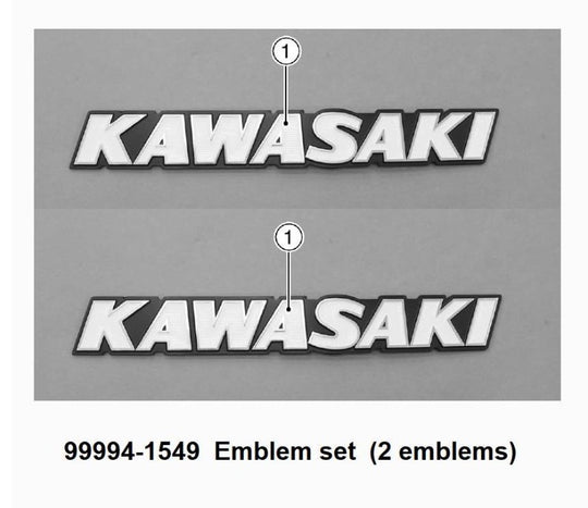 Emblemi serbatoio "Kawasaki" Z650RS