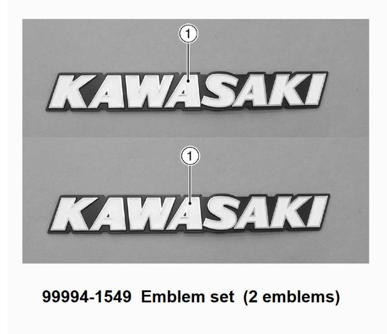 999941549  Emblemi serbatoio "KAWASAKI" Z650RS