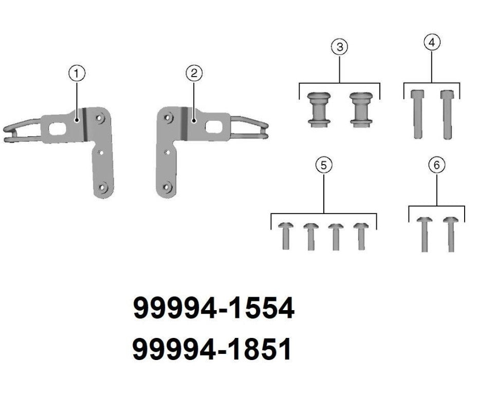 999941851  Kit ganci e staffa bagagli