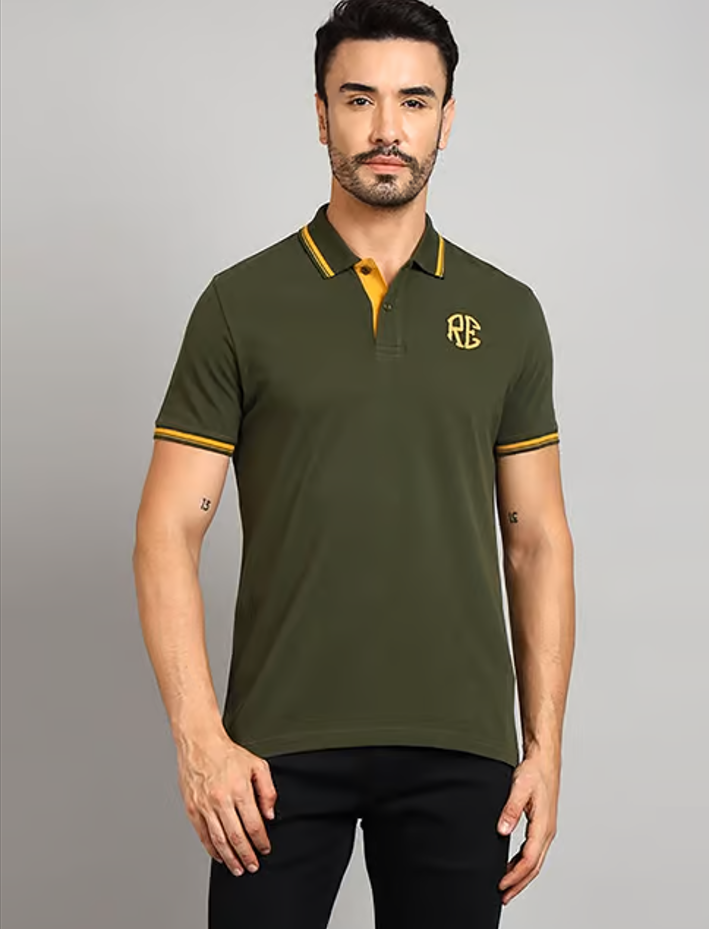 POLO ROYAL ENFIELD CHEST EMBROIDERY