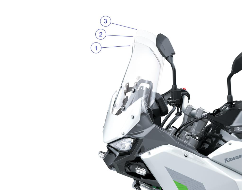 Parabrezza large Kawasaki KLE 500 2026>