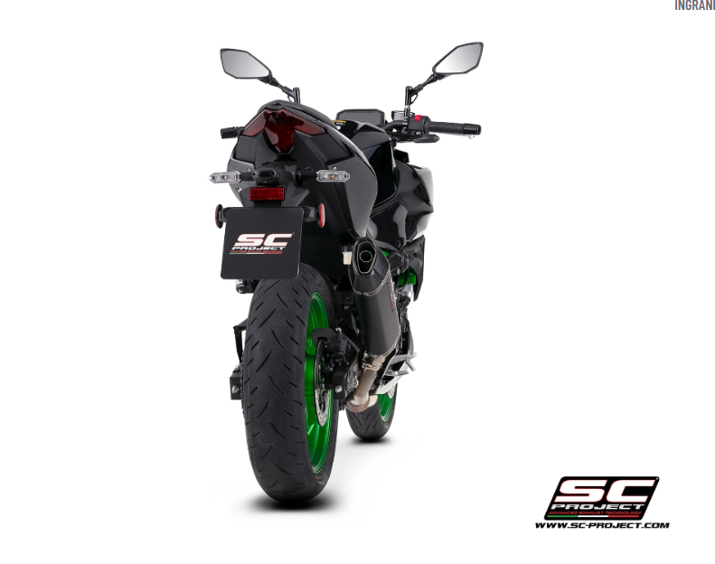 Termnale SC-Project modello  SC1-X omologato per kawasaki z500