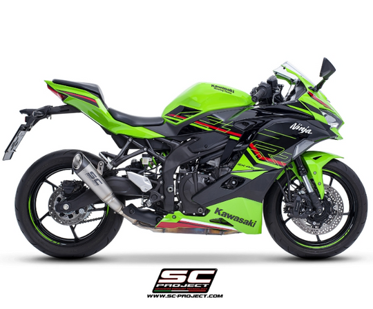 Terminale SC-Project  NON OMOLOGATO modello S1 titanio per Kawasaki Ninja zx-4R-RR 2024>