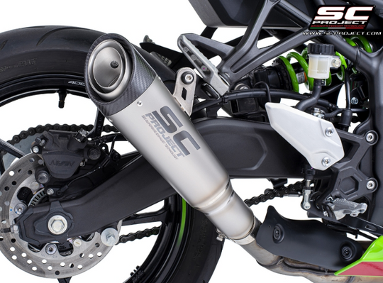 Terminale SC-Project  NON OMOLOGATO modello S1 titanio per Kawasaki Ninja zx-4R-RR 2024>