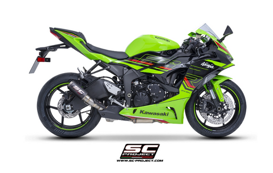Terminale SC-Project NON OMOLOGATO modello CR-T per Kawaski zx-6r