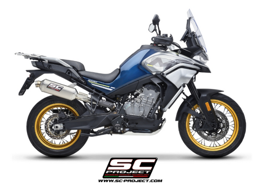 Terminale SC-Project modello Rally Raid  titanio per CF MOTO 800 MT 2025>