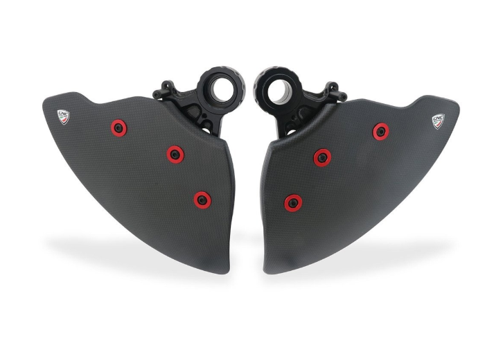 CNC RACING GP DUCTS EVO - Sistema Raffreddamento Impianto Frenante - Carbonio Opaco