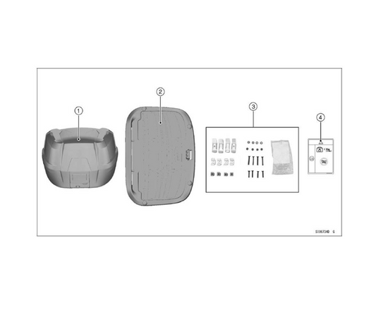 Bauletto 42L Kawasaki KLE 500 - 500 SE 2026>