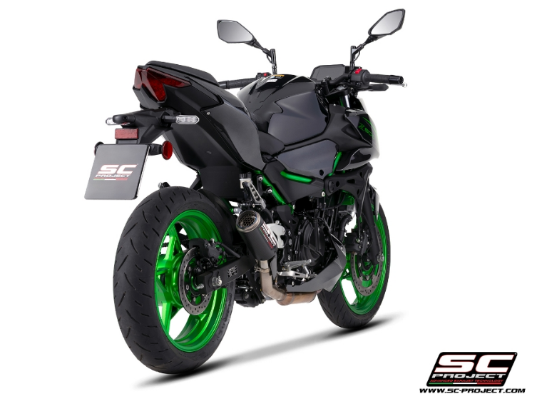 Terminale SC-PROJECT modello CR-T per kawasaki z500 SOLO PER USO RACING