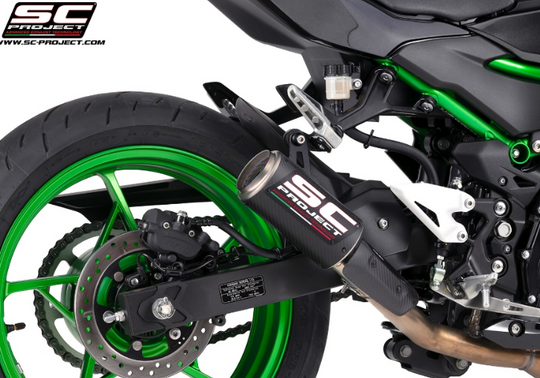 Terminale SC-PROJECT modello CR-T per kawasaki z500 SOLO PER USO RACING
