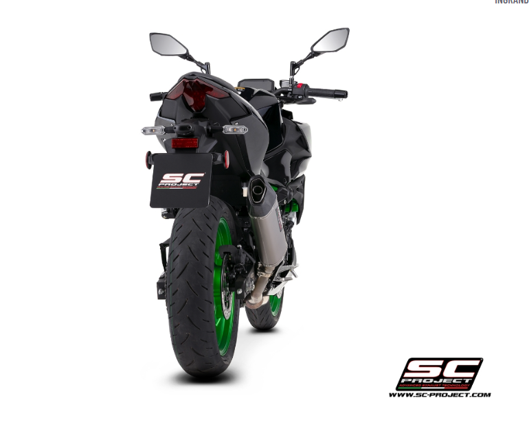 Termnale SC-Project modello  SC1-X omologato per kawasaki z500