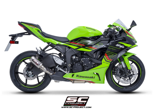 Terminale SC-Project NON OMOLOGATO modello CR-T per Kawaski zx-6r