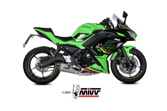 Impianto di scarico MIVV  modello DELTA RACE per Kawasaki Ninja 650 2024>2026