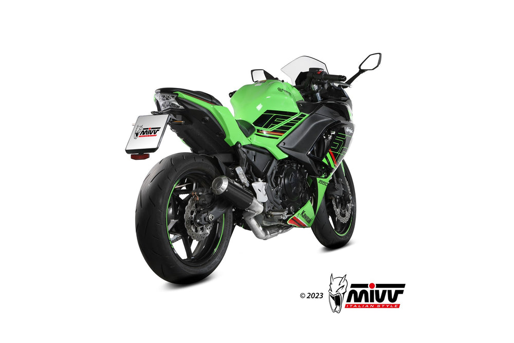 Impianto di scarico MIVV modello MK3 NON OMOLOGATO per Kawasaki Ninja 650 2024>2026