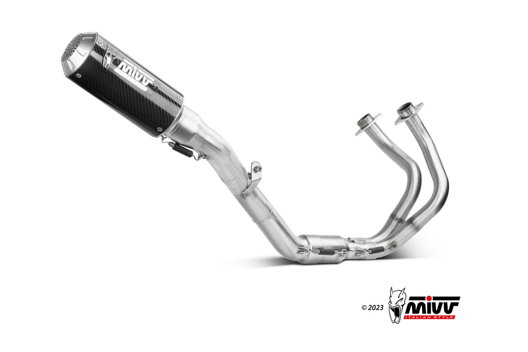 Impianto di scarico MIVV modello MK3 NON OMOLOGATO per Kawasaki Z650/Z650S 2024>2026
