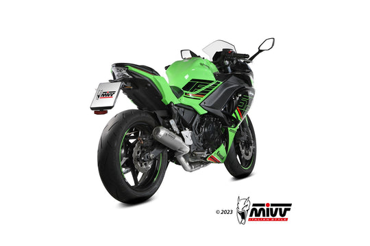 Impianto di scarico MIVV modello MK3 NON OMOLOGATO per Kawasaki Ninja 650 2024>2026